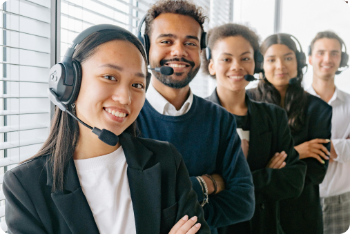 Imagem de equipe de atendimento ao cliente